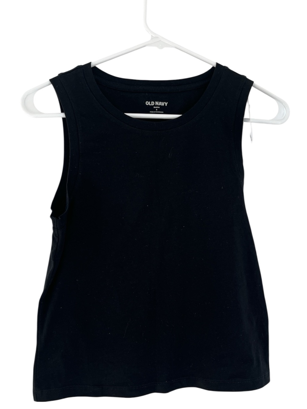 Old Navy Black Bestees Tank Cotton Modal Blend S NWT